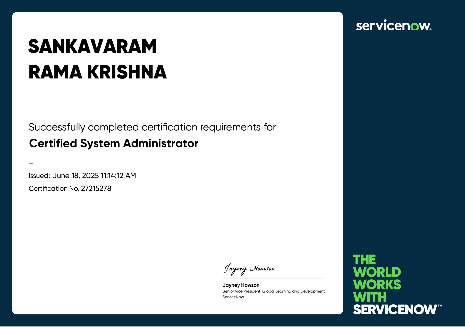 Certificate 1